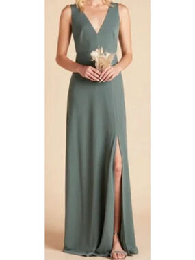 BIRDY GREY L green sea glass Shamin bridesmaid formal party maxi dress NWT 0B7